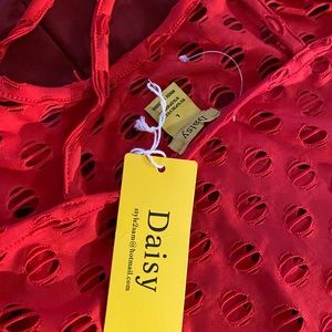 Daisy Red jumpsuit size (L)